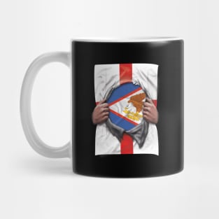 English Samoa Flag English Flag Ripped - Gift for English Samoan From English Samoa Mug